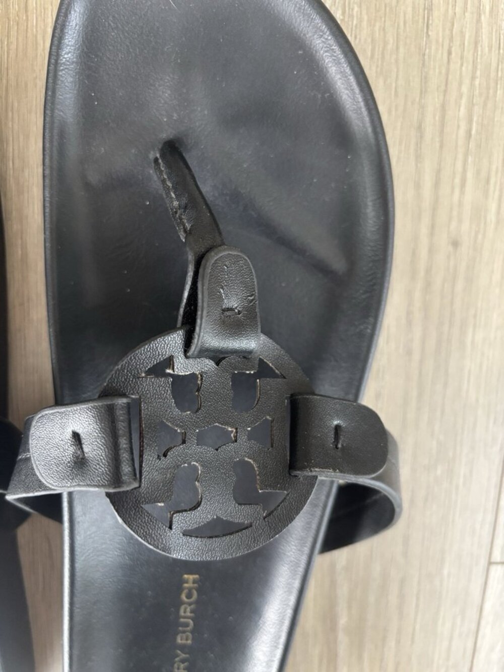 Tory Burch Miller Cloud Women's Black Sandals Size 10 - Picture 3 of 7